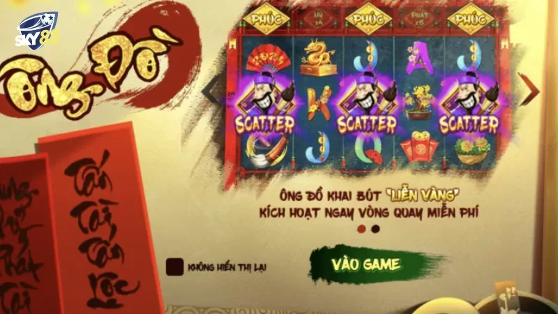 Tỷ lệ trả thưởng khi chơi slot game Ông Đồ tại Sky88